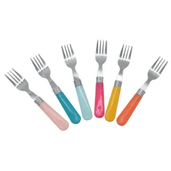 Vaisselle Et Accessoires De Table<Gifi Mini fourchette inox manche plastique multicolore x6