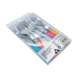 Vaisselle Et Accessoires De Table<Gifi Mini fourchette inox manche plastique multicolore x6