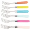 Gifi Mini fourchette inox manche plastique x6| Vaisselle Et Accessoires De Table
