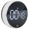 Préparation Culinaire<Gifi Minuteur numérique magnétique noir Ø7,8x2,7cm