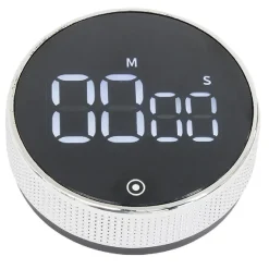 Préparation Culinaire<Gifi Minuteur numérique magnétique noir Ø7,8x2,7cm