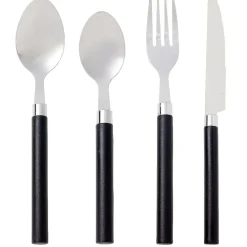 Gifi Ménagère 16 couverts inox manche plastique| Vaisselle Et Accessoires De Table