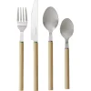 Gifi Ménagère 24 couverts inox manche plastique beige| Vaisselle Et Accessoires De Table