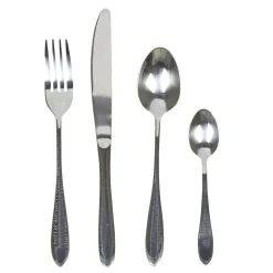 Gifi Ménagère 24 pièces argenté| Vaisselle Et Accessoires De Table