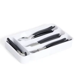 Gifi Ménagère 24 pièces avec range-couverts| Vaisselle Et Accessoires De Table