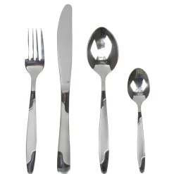 Vaisselle Et Accessoires De Table<Gifi Ménagère 24 pièces couleur argent