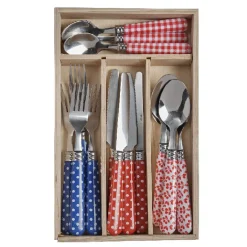 Gifi Ménagère 16 pièces design guinguette| Vaisselle Et Accessoires De Table