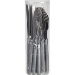 Gifi Ménagère 16 pièces gris| Vaisselle Et Accessoires De Table