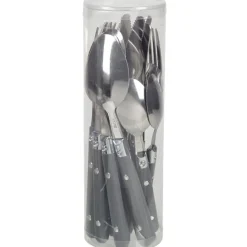 Gifi Ménagère 16 pièces gris| Vaisselle Et Accessoires De Table