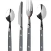 Gifi Ménagère 16 pièces inox manche plastique gris| Vaisselle Et Accessoires De Table