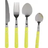 Vaisselle Et Accessoires De Table<Gifi Ménagère 16 pièces inox manche plastique vert anis