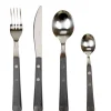 Vaisselle Et Accessoires De Table<Gifi Ménagère 16 pièces manche effet bois gris foncé