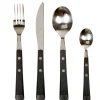 Vaisselle Et Accessoires De Table<Gifi Ménagère 16 pièces manche effet bois noir