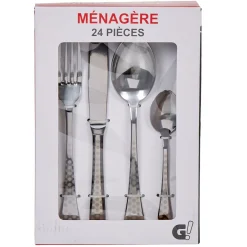 Vaisselle Et Accessoires De Table<Gifi Ménagère 24 pièces motif pois