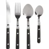 Gifi Ménagère 16 pièces noir| Vaisselle Et Accessoires De Table