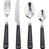 Gifi Ménagère 24 pièces noir le petit bistrot| Vaisselle Et Accessoires De Table