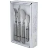 Préparation Culinaire<Gifi Ménagère 24 pièces pailleté gris argent