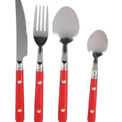 Gifi Ménagère 16 pièces rouge| Vaisselle Et Accessoires De Table