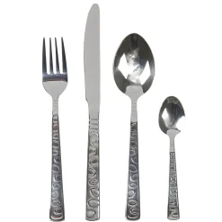 Vaisselle Et Accessoires De Table<Gifi Ménagère 24 pièces strilles en relief