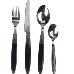 Vaisselle Et Accessoires De Table<Gifi Ménagère 24 pièces transparent gris