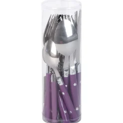 Gifi Ménagère 16 pièces violet| Vaisselle Et Accessoires De Table