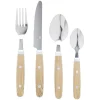 Gifi Ménagère bistrot 24 pièces effet bois| Vaisselle Et Accessoires De Table