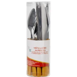 Vaisselle Et Accessoires De Table<Gifi Ménagère inox 16 pièces moutarde