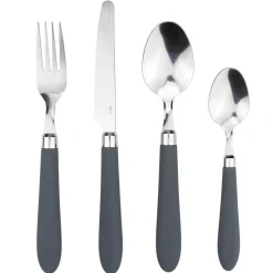 Vaisselle Et Accessoires De Table<Gifi Ménagère inox manche gris 24 pièces