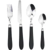 Vaisselle Et Accessoires De Table<Gifi Ménagère inox manche noir 24 pièces