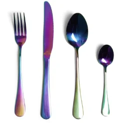 Gifi Ménagère inox x16 iridescent| Vaisselle Et Accessoires De Table