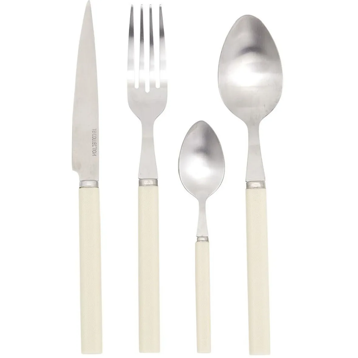 Gifi Ménagère laguiole cottage 16pcs ivoire| Vaisselle Et Accessoires De Table