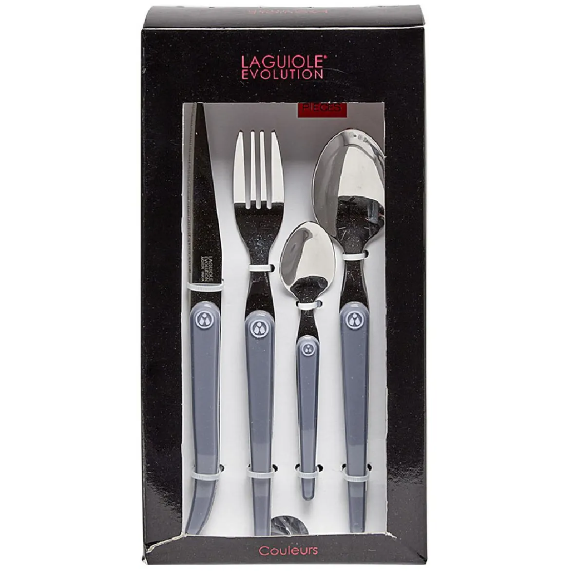 Gifi Ménagère Laguiole Evolution 16 pièces gris| Vaisselle Et Accessoires De Table
