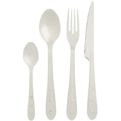 Vaisselle Et Accessoires De Table<Gifi Ménagère Lisa D'Alban inox manche blanc 16 pièces
