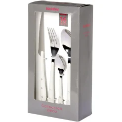 Vaisselle Et Accessoires De Table<Gifi Ménagère Lisa D'Alban inox manche blanc 16 pièces
