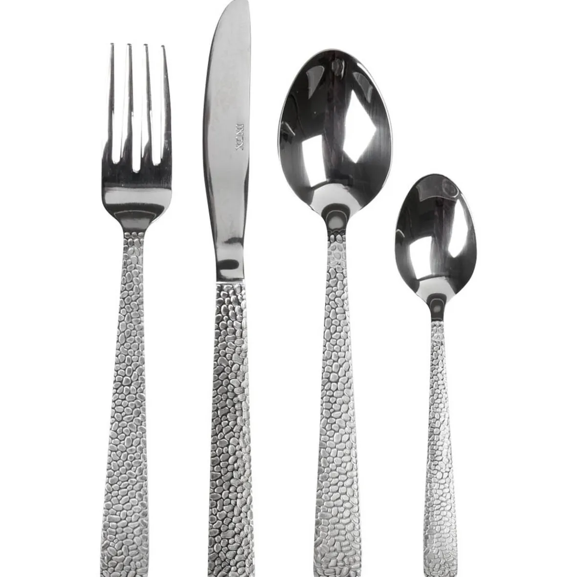 Gifi Ménagère manche écaille inox argenté 24 pièces| Vaisselle Et Accessoires De Table