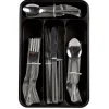 Gifi Ménagère XXL inox 100 pièces avec range couverts plastique| Vaisselle Et Accessoires De Table