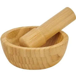 Préparation Culinaire<Gifi Mortier en bambou Ø15,8cm