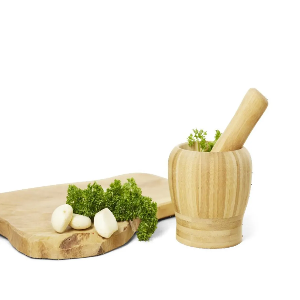 Préparation Culinaire<Gifi Mortier en bambou H14,5cm