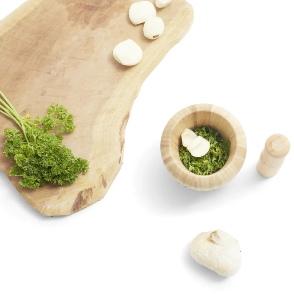 Préparation Culinaire<Gifi Mortier en bambou H14,5cm