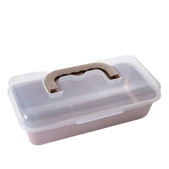 Cuisson<Gifi Moule à cake anti adhérent couvercle de transport 30,4x15,3xH6,2cm