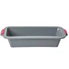 Cuisson<Gifi Moule à cake gris silicone et structure métallique