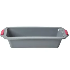 Cuisson<Gifi Moule à cake gris silicone et structure métallique