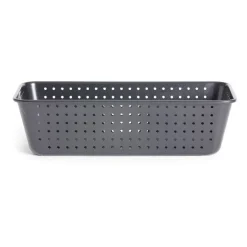 Cuisson<Gifi Moule à cake perforé acier noir 25x7xH2,5cm