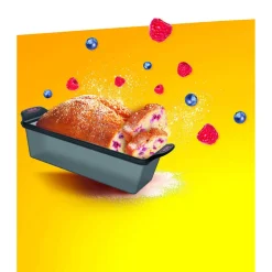 Cuisson<Gifi Moule à cake Tefal Crispybake en silicone rétractable