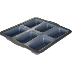 Cuisson<Gifi Moule à financiers gris et noir x6