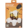 Gifi Moule à glaçons tête de mort silicone noir| Vaisselle Et Accessoires De Table