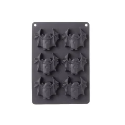 Cuisson<Gifi Moule à gâteau Halloween silicone noir 27x18xH3cm