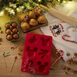 Cuisson<Gifi Moule à gâteau Mickey Disney silicone rouge 29x20xH3cm