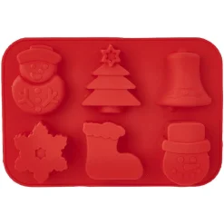Cuisson<Gifi Moule à gâteau thème Noël rouge