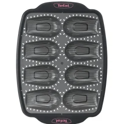 Cuisson<Gifi Moule à madeleines en silicone Tefal 8 pièces